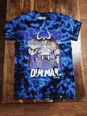 Steve Aoki's DIM MAK Men's Blue "One-Piece" Graphic Tee